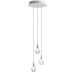 SOAP MINI Kaskaden Leuchte mit 3 Pendeln