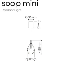 SOAP MINI Kleine hochwertige Glas-Leuchte