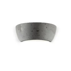 SOFFA Halbrunde Wandleuchte aus Leichtbeton