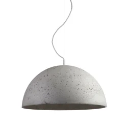 SPHERAS Beton Hängeleuchte in Halbkugelform