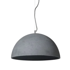 SPHERAS Beton Hängeleuchte in Halbkugelform