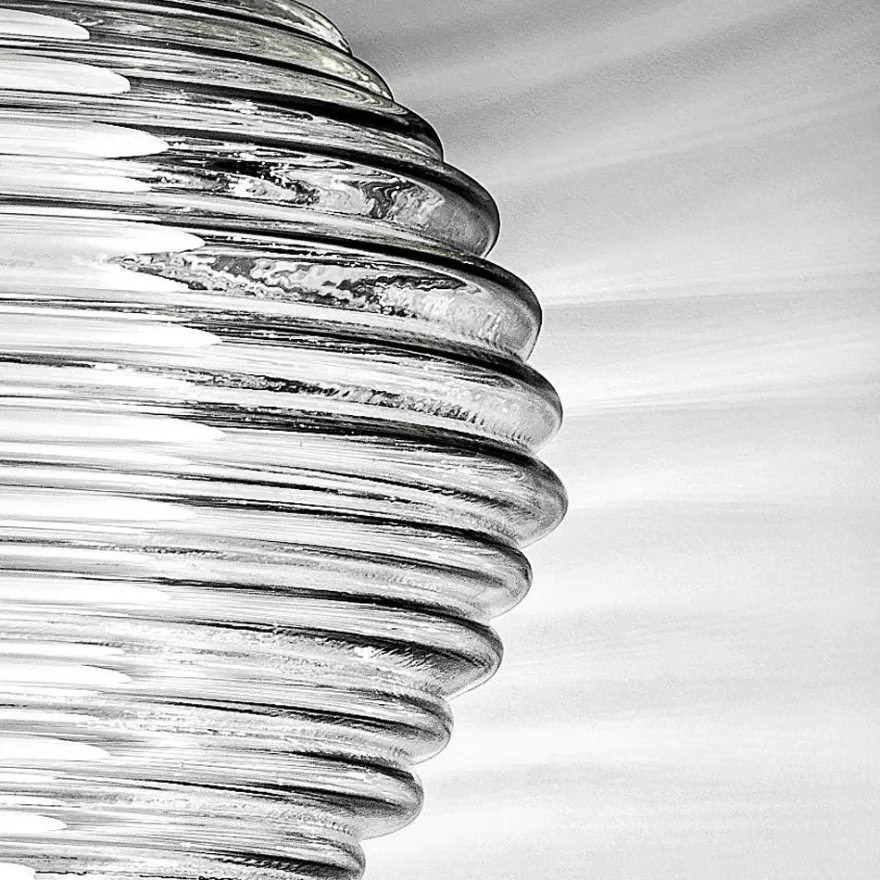 SPIRIT Italienische Pendelleuchte mit Riefenglas
