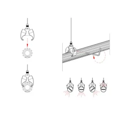 SUSPENDED Moderne LED Hängeleuchte