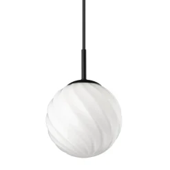 SWING Nostalgische Pendelleuchte mit Opalglas