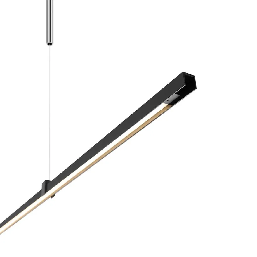 SYBILLA Lange schmale LED Linien-Pendelleuchte höhenverstellbar