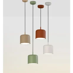 TARRO Kleine Pendelleuchte mit lackiertem Metallschirm
