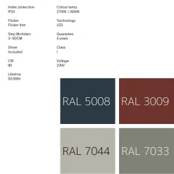 TIRES Design Pendelleuchte in gedeckten Farben