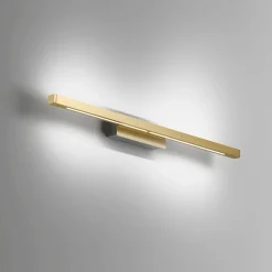 TRATTI Lange Wandleuchte aus Messing Downlight