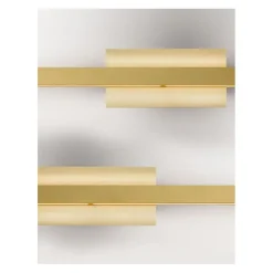 TRATTI Lange Wandleuchte aus Messing Up-and-Down Licht