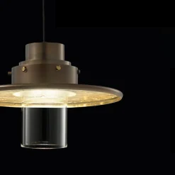 TRE GRAZIE 3-flam. moderne Hängeleuchte Bronze