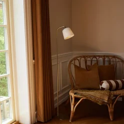 TRELLEBURG Skandinavische Stehlampe Messing