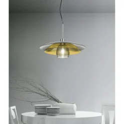 TRE VOLTE Hochwertige Glas-Pendelleuchte