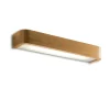 URS Lange Wandleuchte mit Blende aus Holz