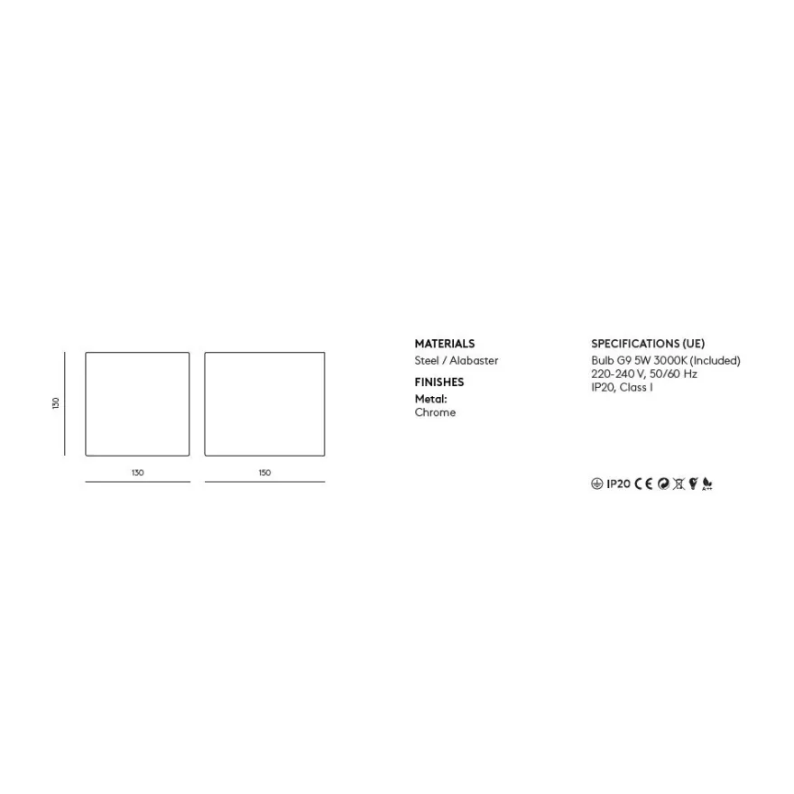 VASTER Wandleuchte aus Alabaster