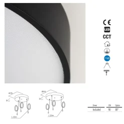 X-ROUND UGR LED Hängeleuchte für Büro od. Gewerbe