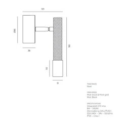 YCRO Heller, beweglicher Deckenspot